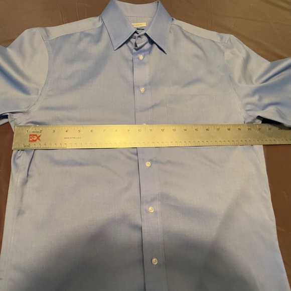 Jos. A. Bank Traditional Fit Light Blue 100% Cotton Dress Shirt Size 15.5-33 - Picture 8 of 9
